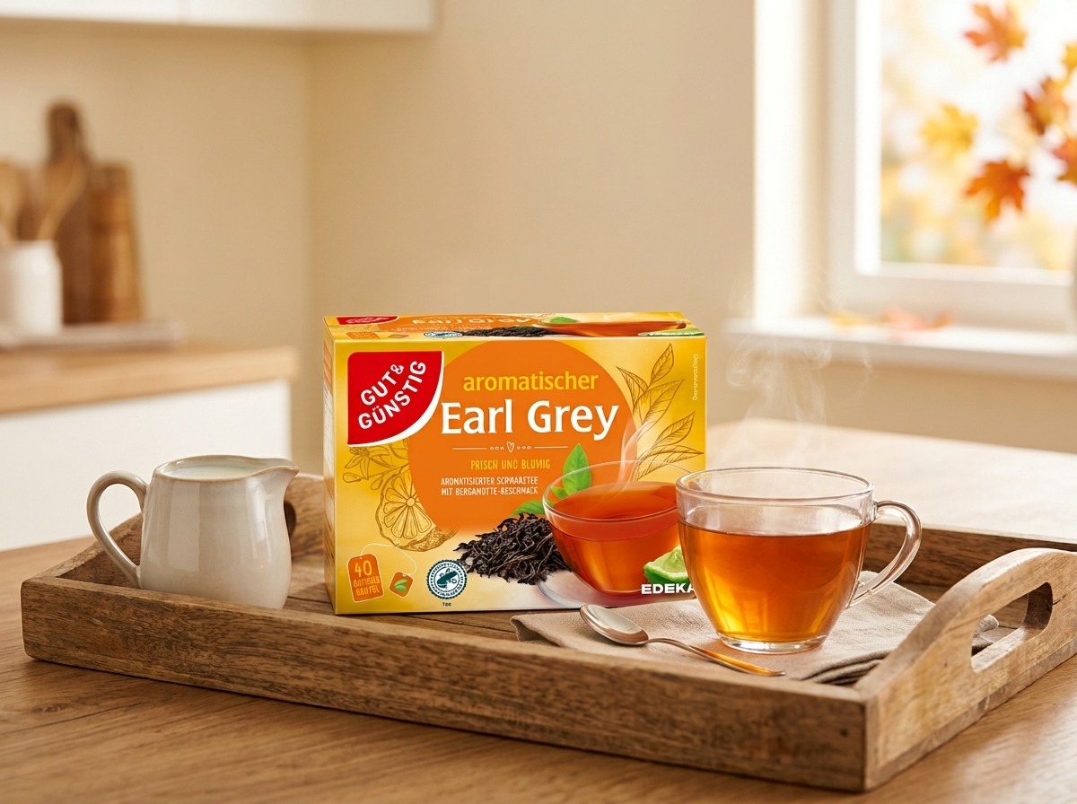 Černý čaj G&G Earl Grey u ranní snídaně