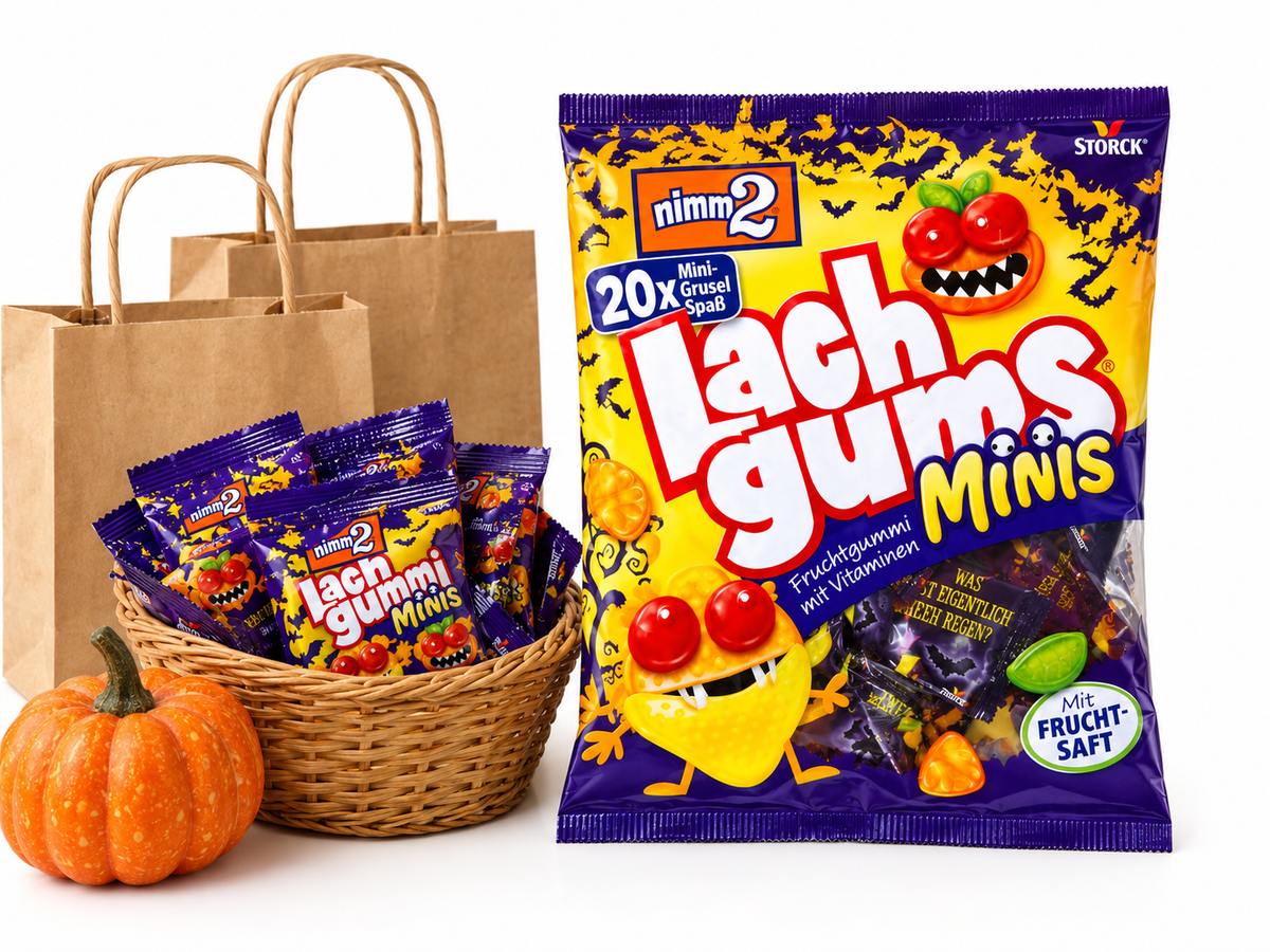 Halloweenský košík s mini sáčky a originálním balením nimm2 Halloween