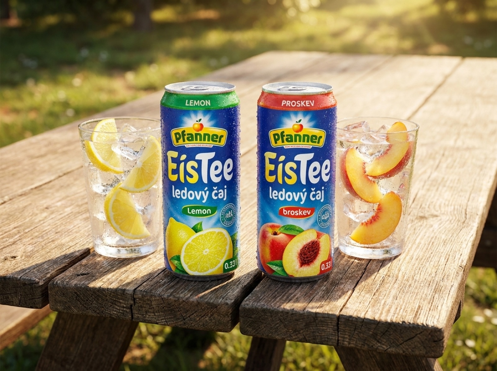 Pfanner ledové čaje jako hotová varianta na piknik a cesty