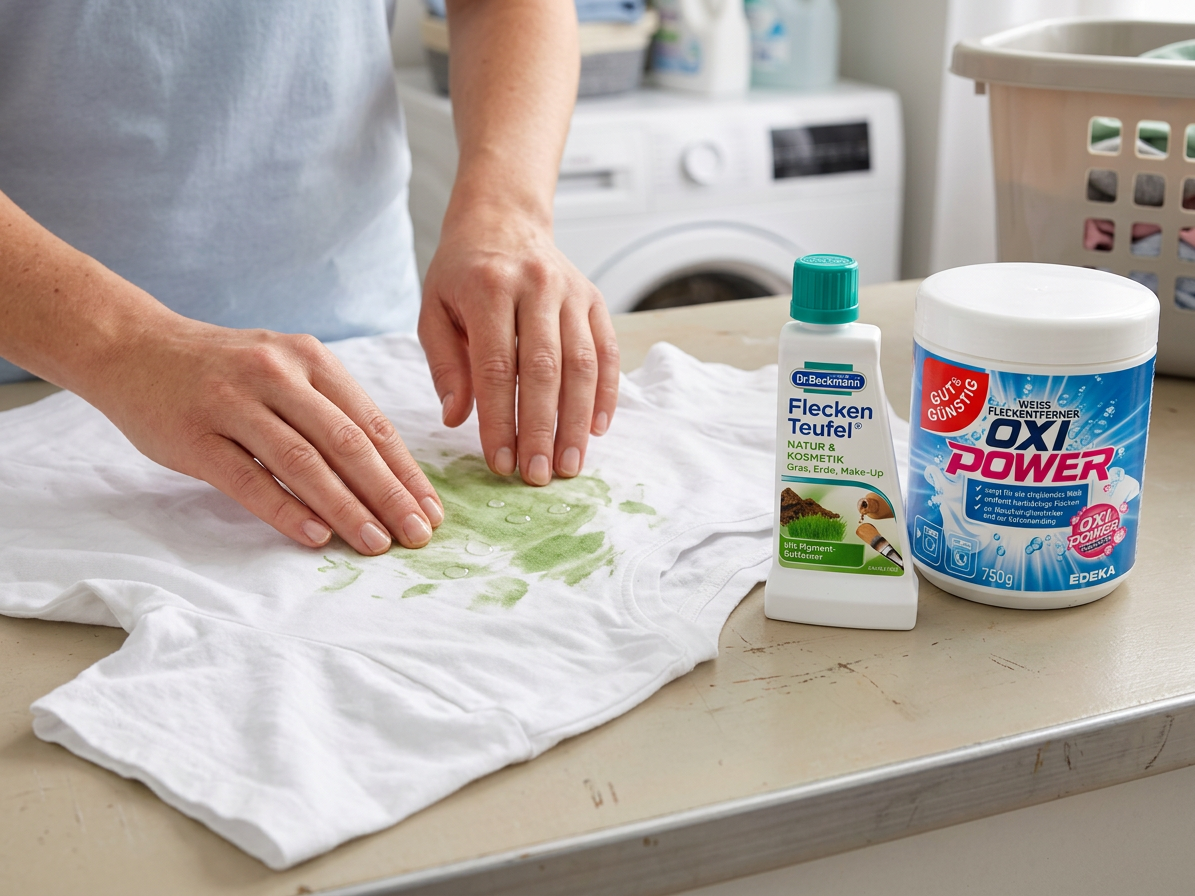 Předpírka letních skvrn s produkty Dr. Beckmann a G&G OXI POWER