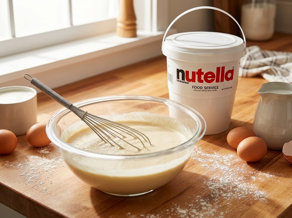 Těsto na palačinky s referenčním produktem Ferrero Nutella 3 kg