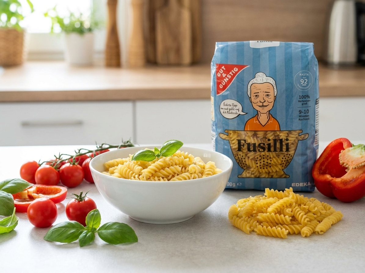 Fusilli těstoviny jako základ na těstovinový salát