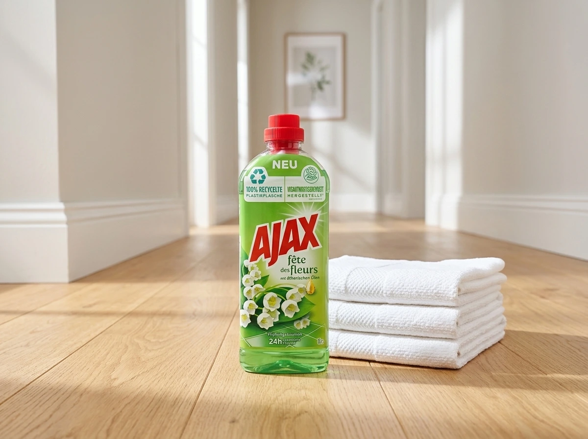 Čistá podlaha po jarním úklidu domácnosti