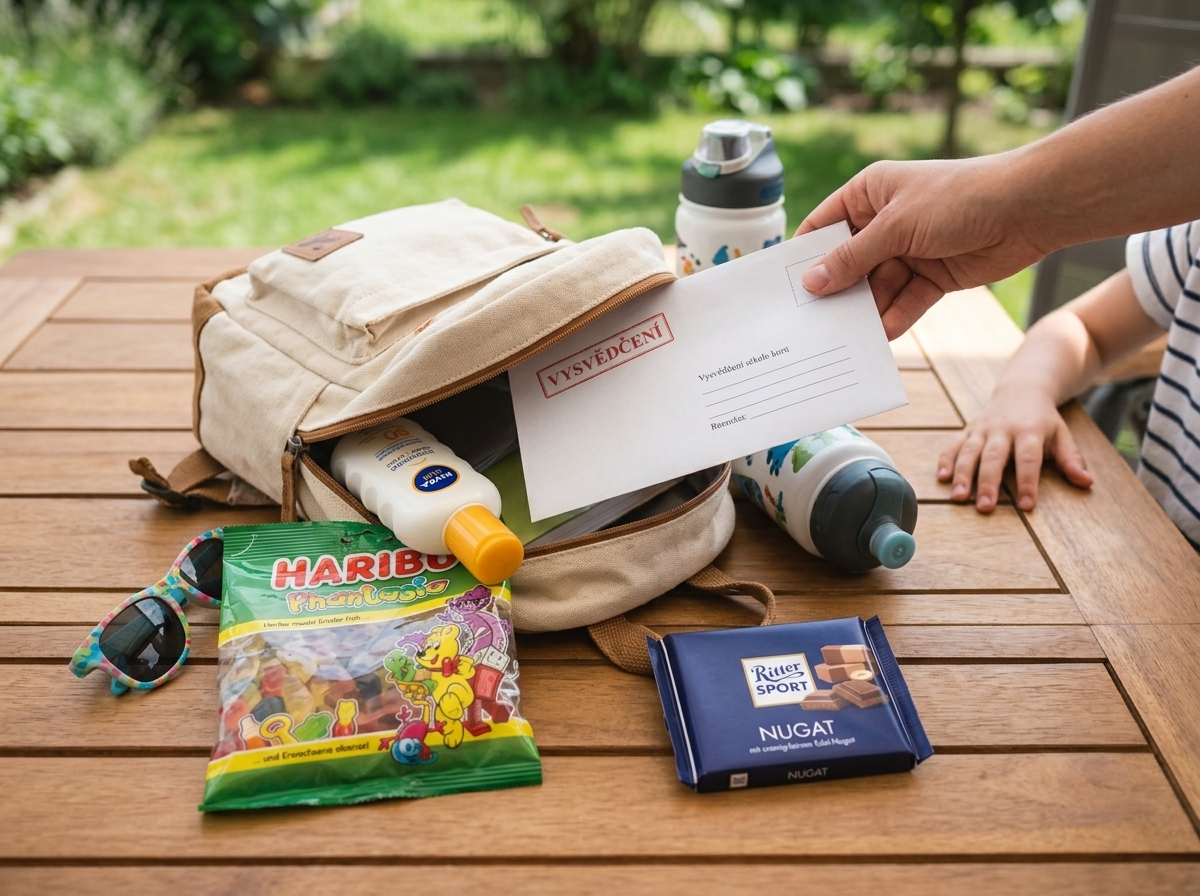 Prázdninový balíček za vysvědčení s Haribo a Ritter Sport