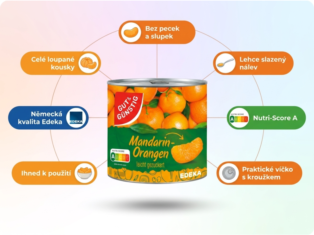 G&G Mandarinky loupané - přehled výhod