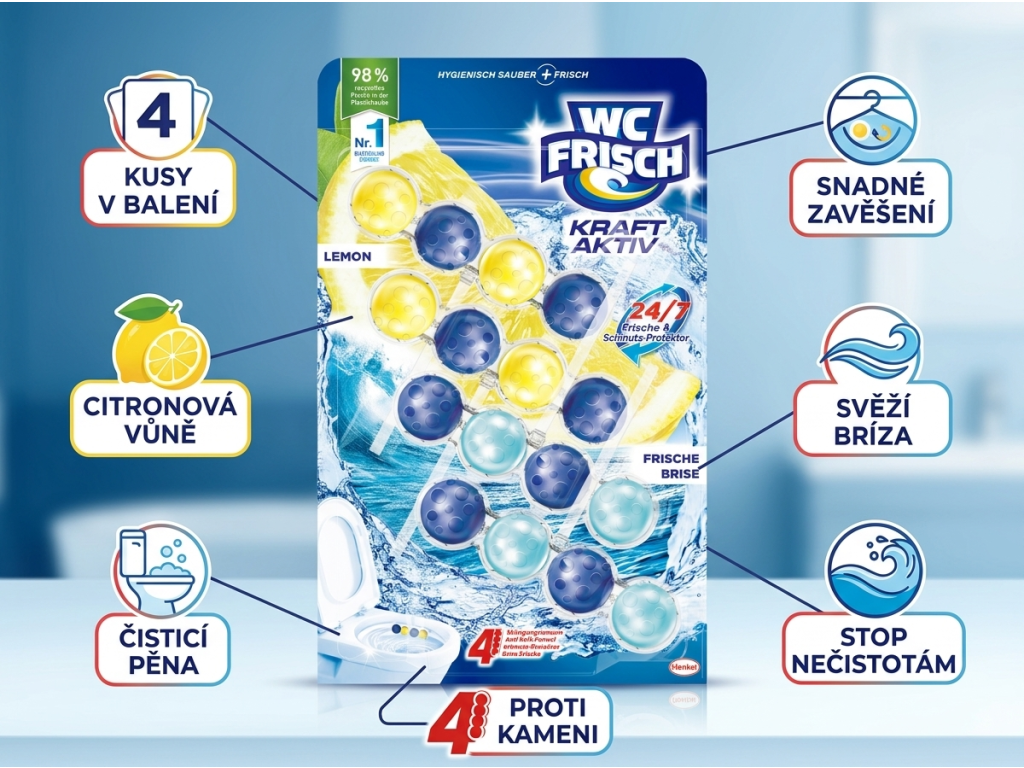 WC Frisch Lemon Frische Brise - infografika benefitů