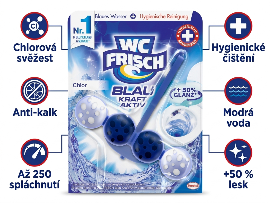 WC Frisch Chlor - infografika benefitů