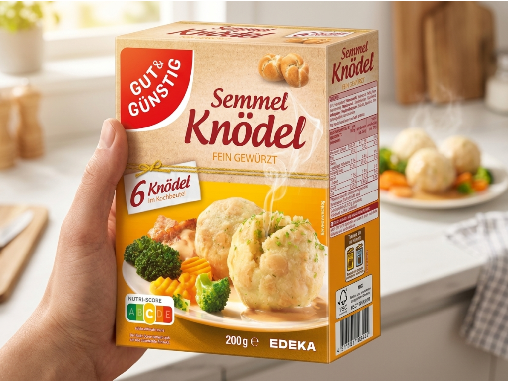 G&G houskové knedlíky v ruce