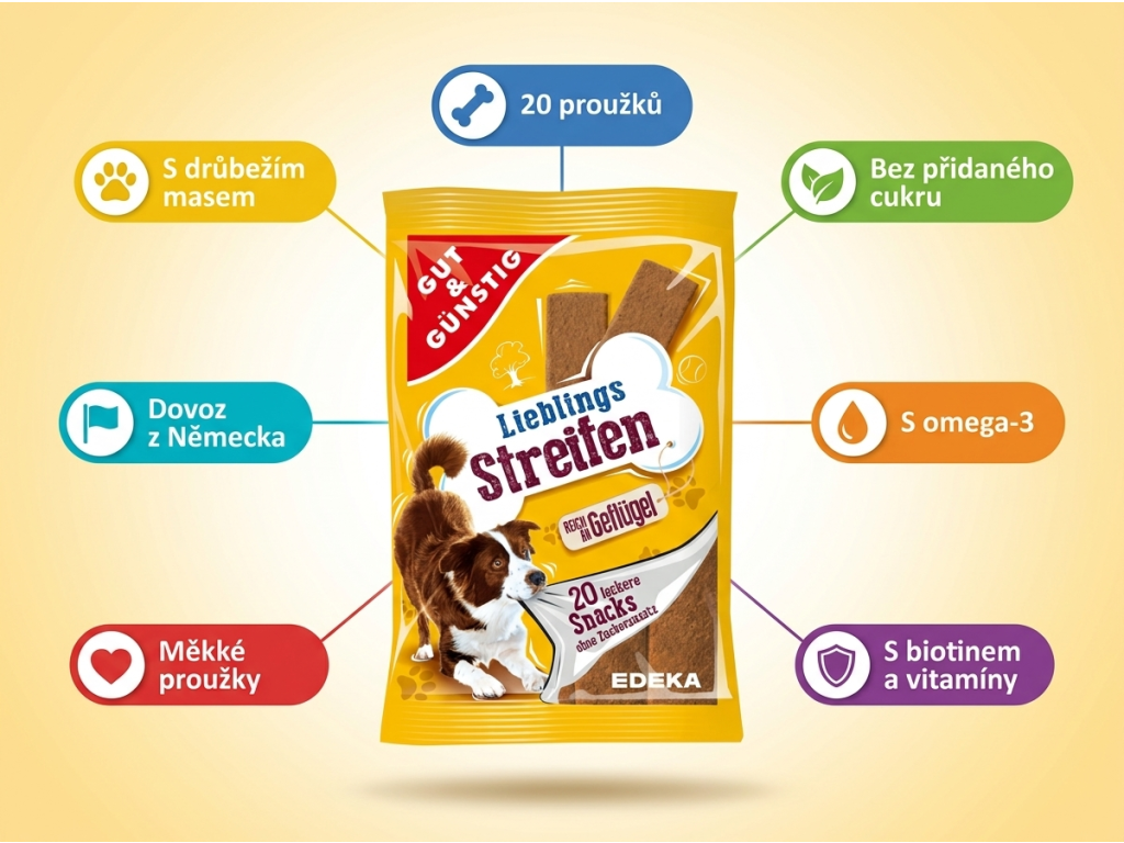 G&G Proužky s drůbežím masem - přehled výhod
