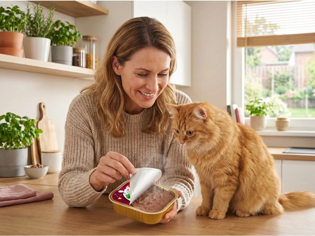 Krmení kočky paštika G&G s hovězím masem