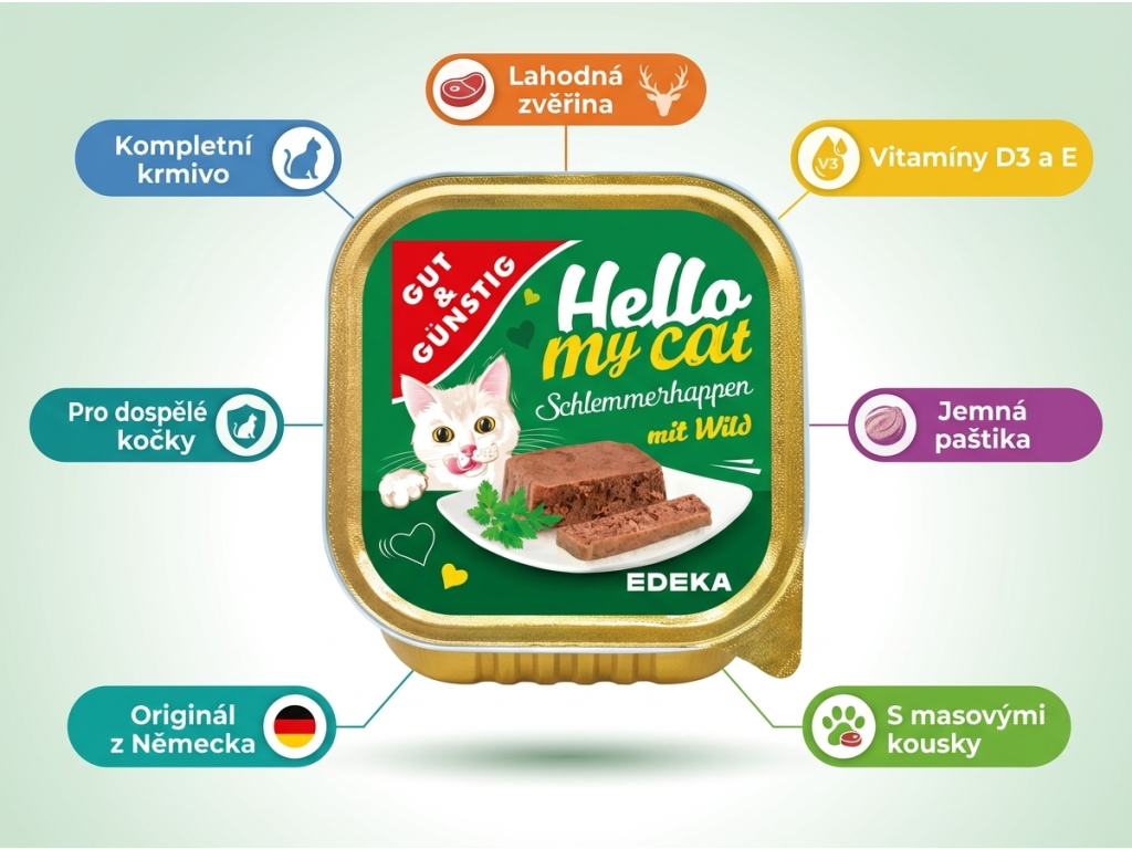 G&G Hello my cat paštika se zvěřinou - přehled výhod