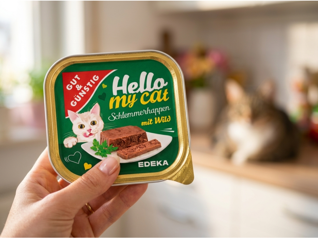 G&G Hello my cat paštika se zvěřinou v ruce