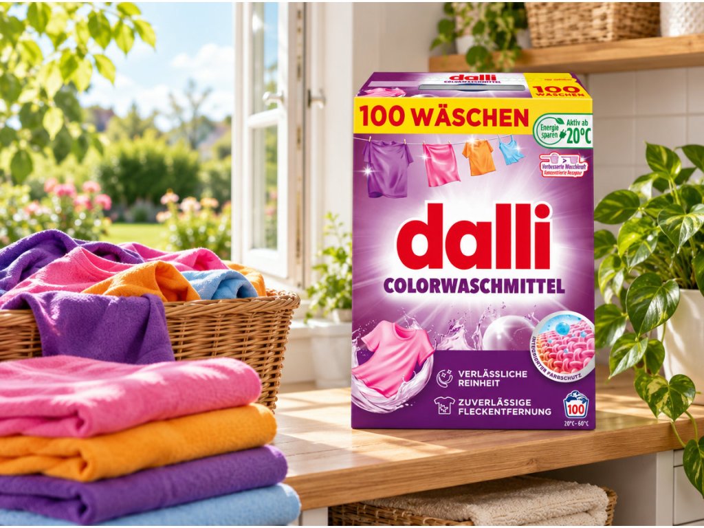 Dalli Color 5 kg v prostředí domácí prádelny