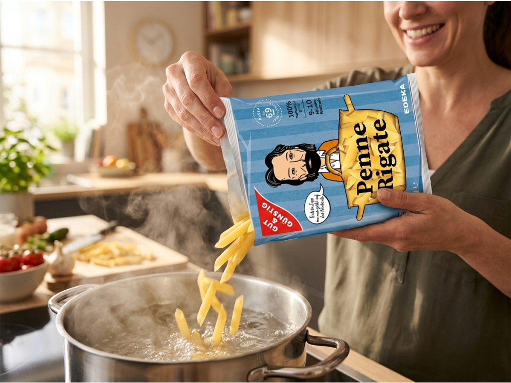 Vaření G&G Penne Rigate 500 g na sporáku