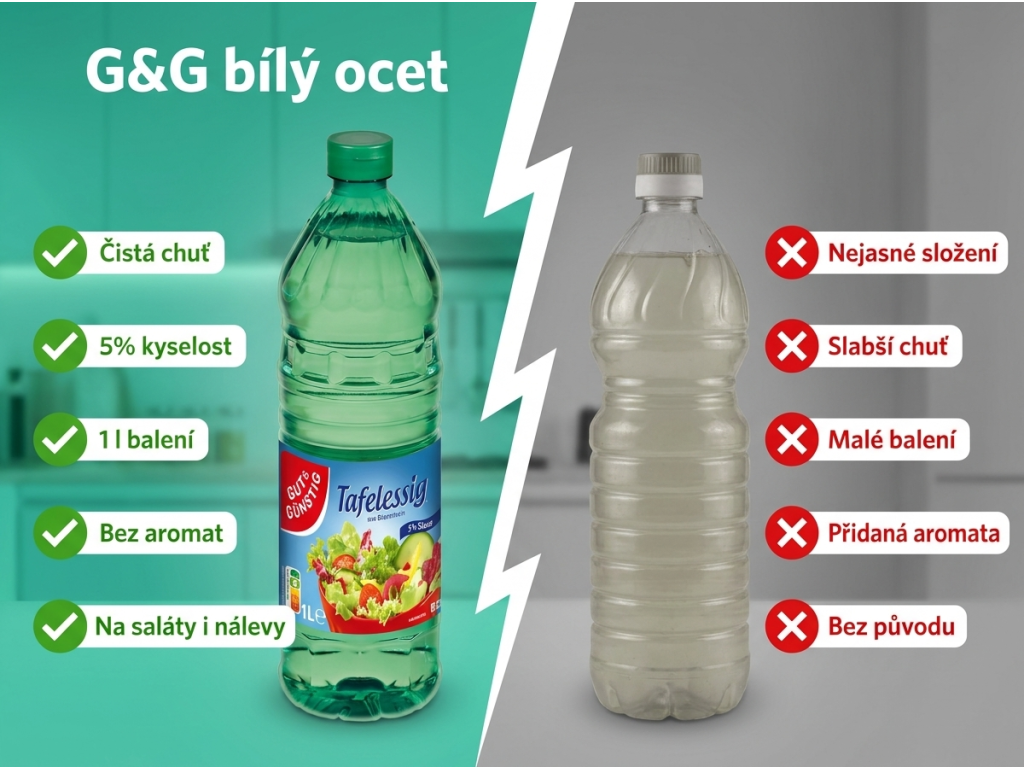 G&G Ocet bílý 1l - srovnání