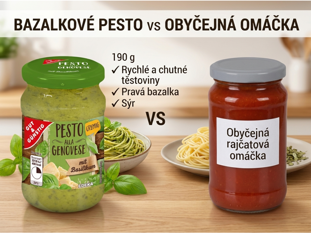 Srovnání G&G bazalkového pesta