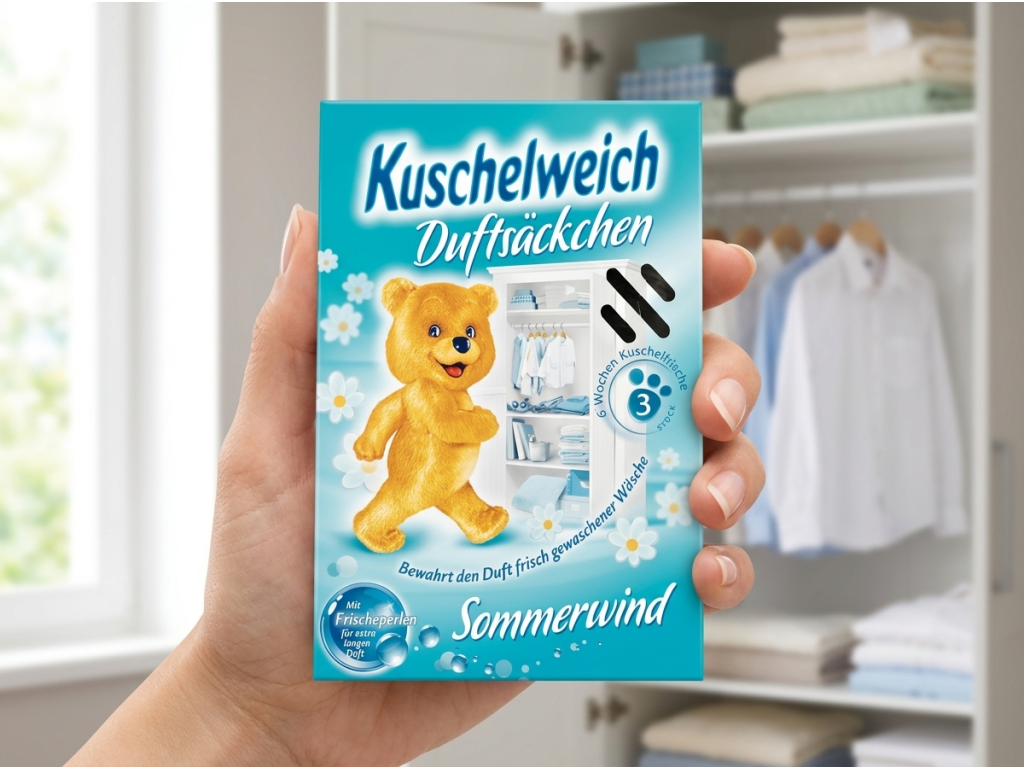 Kuschelweich Sommerwind vonné sáčky do skříně 3 ks - balení v ruce
