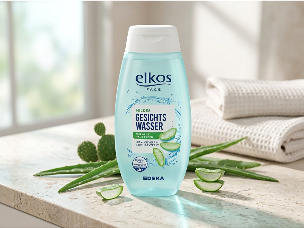 Elkos pleťová voda s aloe vera v přírodním kosmetickém prostředí