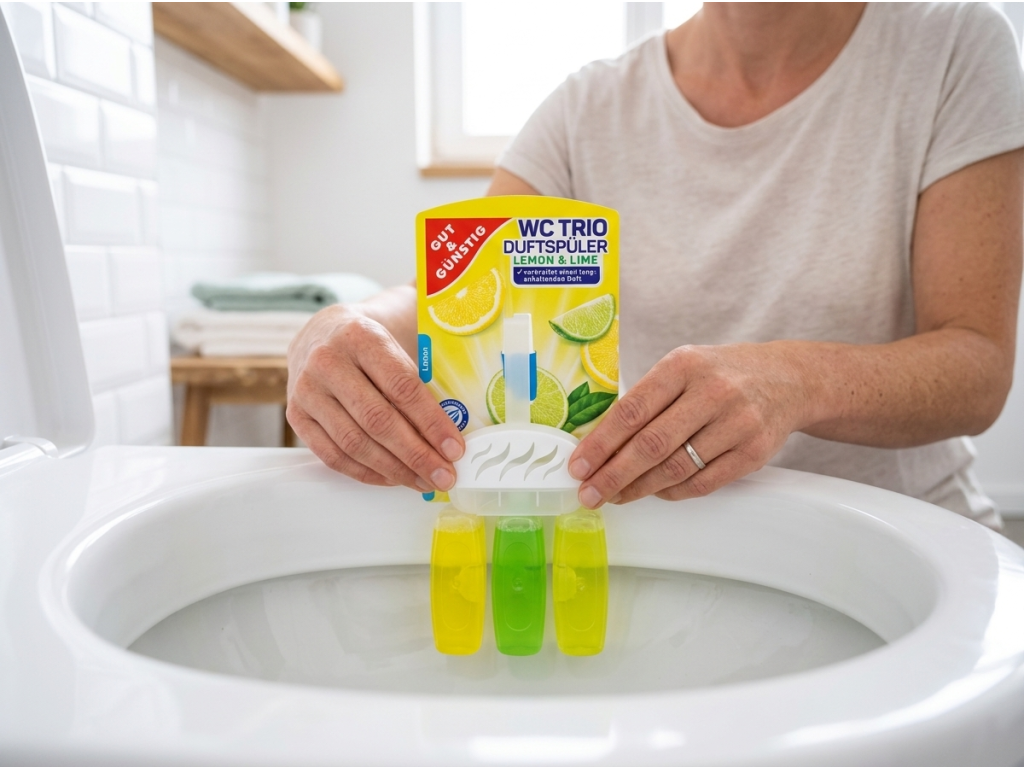 Zavěšení G&G WC TRIO Lemon & Lime na okraj WC mísy