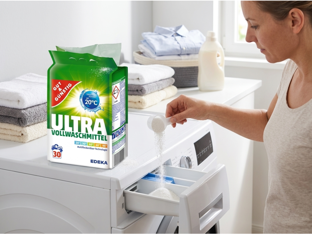 G&G Ultra univerzální prací prášek při použití