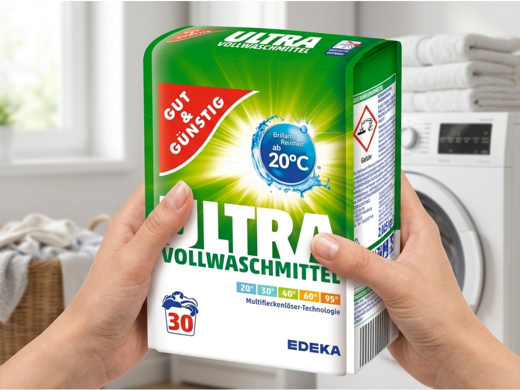 G&G Ultra univerzální prací prášek v ruce