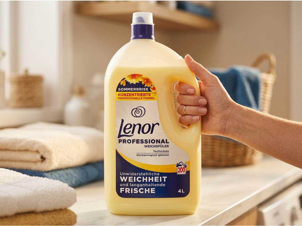 Lenor Professional aviváž Sommerbrise 4 l - velké balení v ruce
