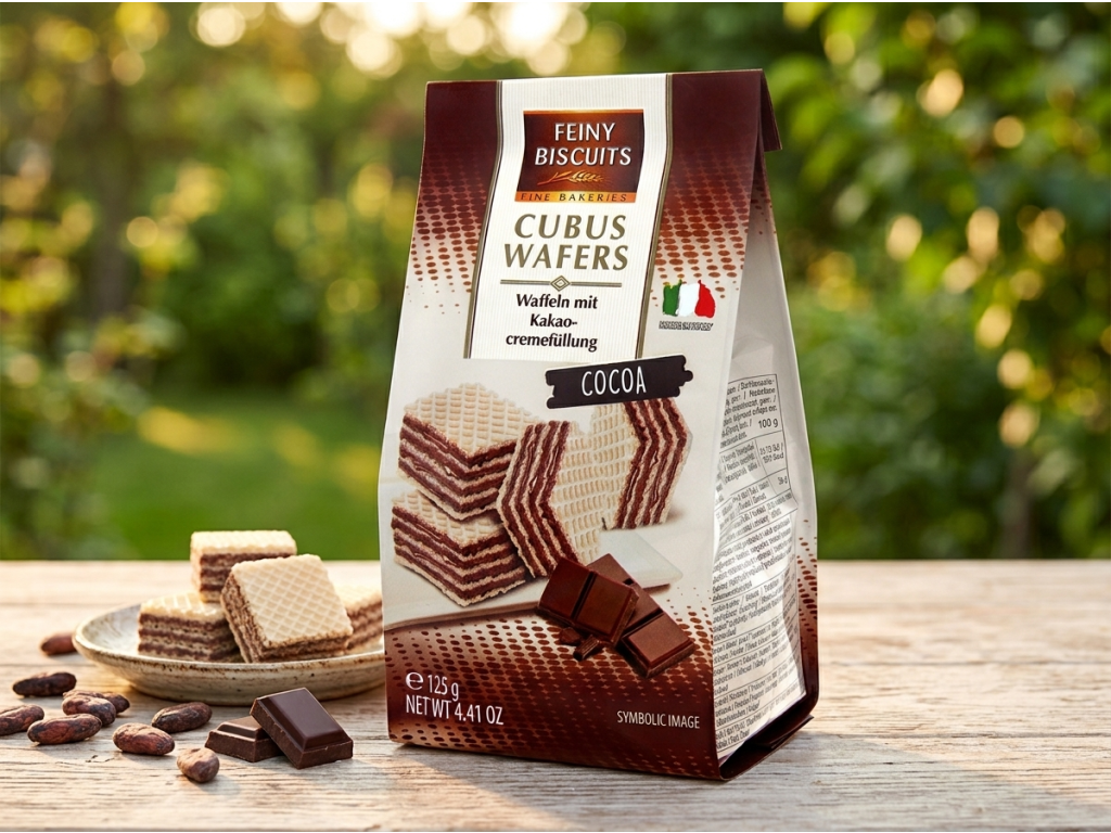 Biscuits vaflové oplatky s kakaovo-krémovou náplní 125 g - v přírodním prostředí