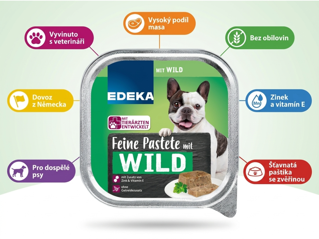 Edeka paštika pro psy se zvěřinou - přehled výhod