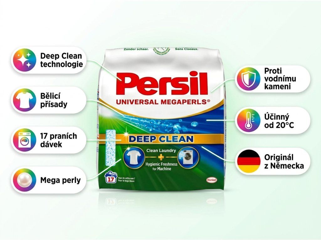 Persil Universal Megaperls Deep Clean – přehled výhod a benefitů