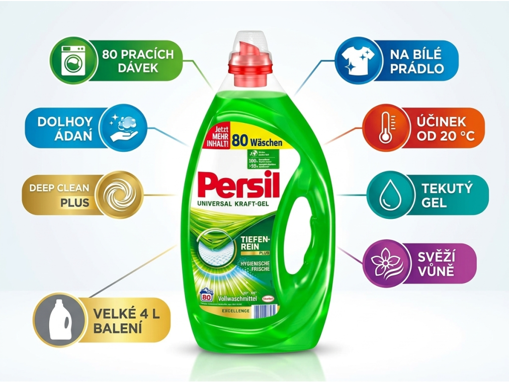 Persil univerzální prací gel - přehled výhod