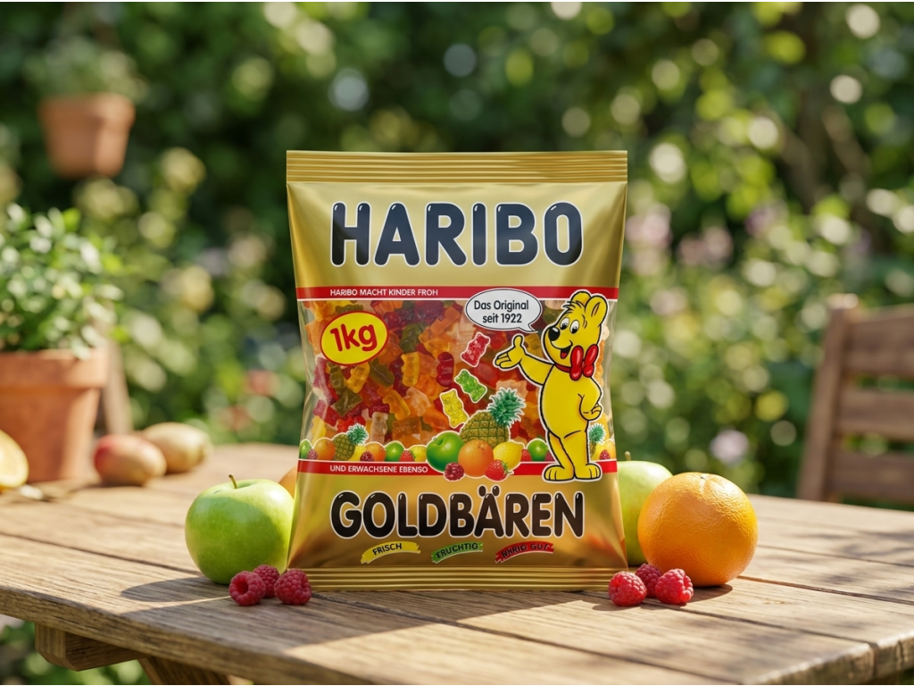 Haribo Goldbären 1 kg v přírodním prostředí
