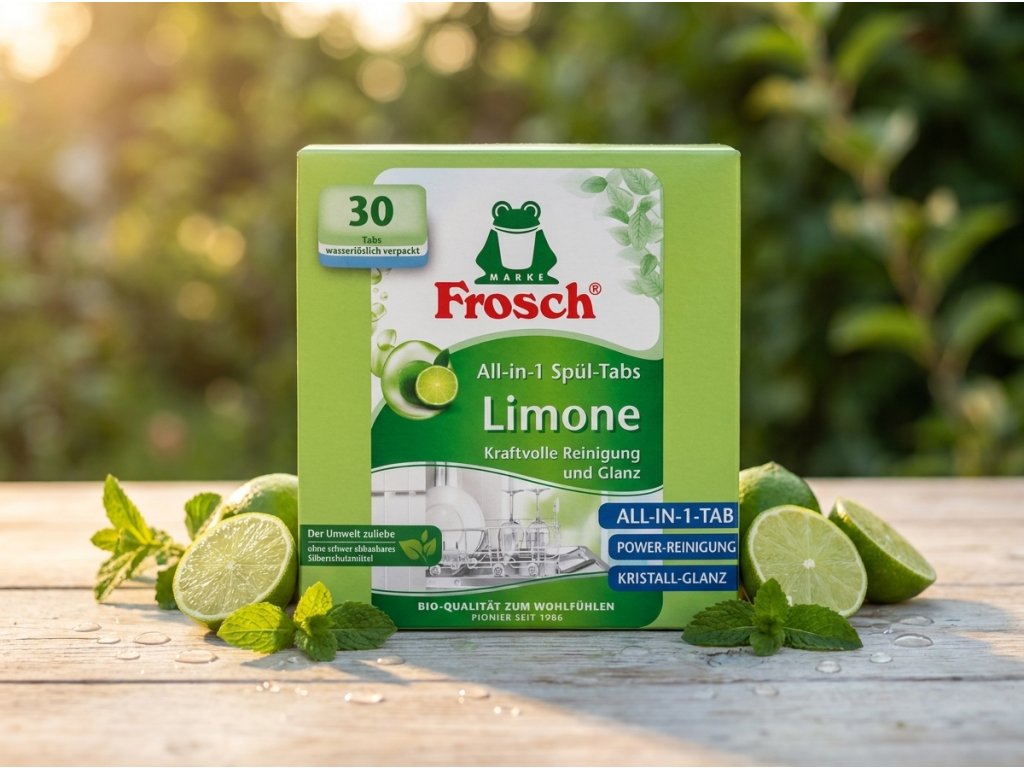Frosch Tablety do myčky All-in-1 Limetka - ekologická receptura
