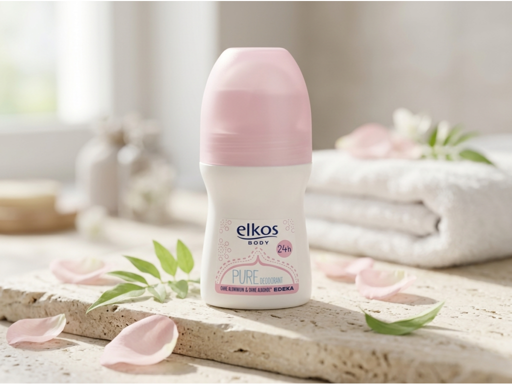 Elkos PURE Roll-on kuličkový deodorant v jemném prostředí