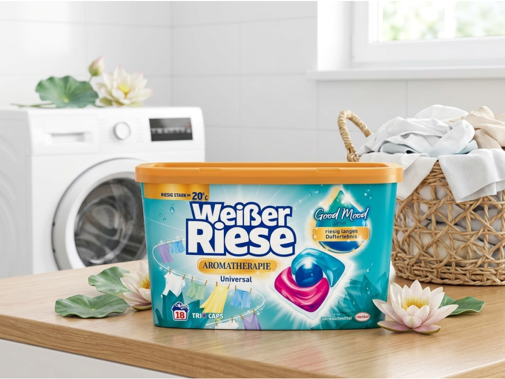 Weisser Riese Trio-Caps Lotus v prádelně