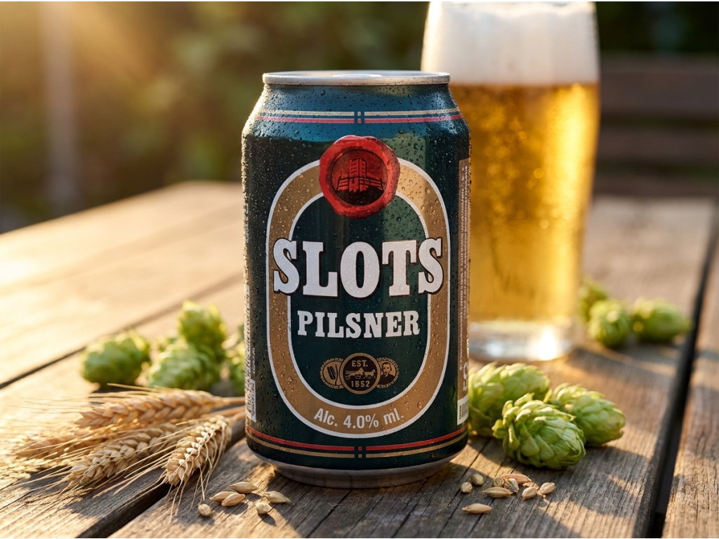 Slots Pilsner s chmelem a ječmenem