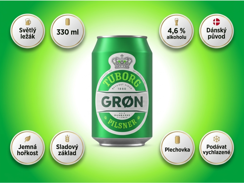 Tuborg Green - přehled výhod