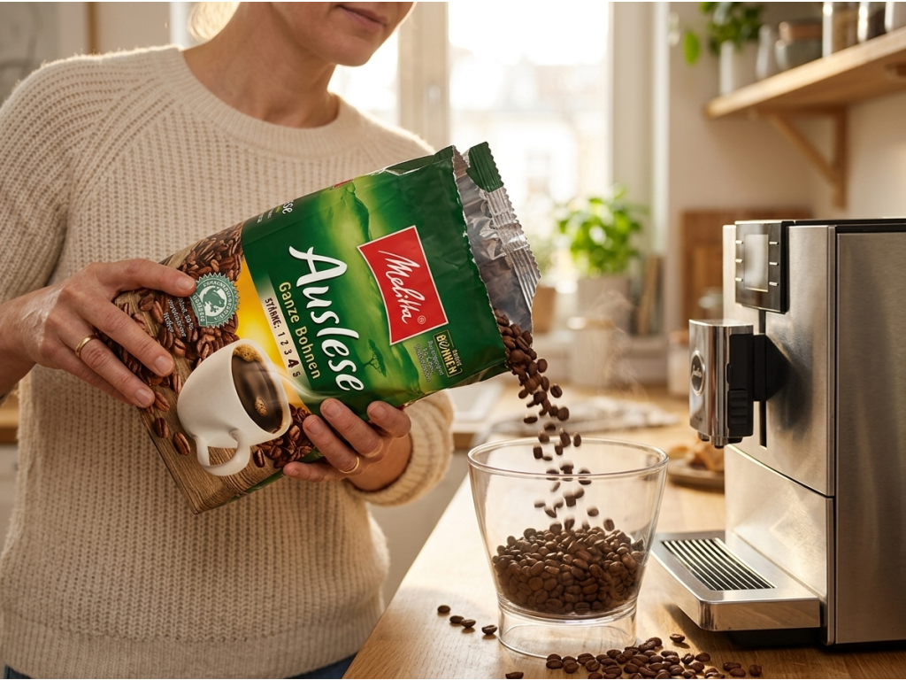Příprava kávy Melitta Auslese v kávovaru