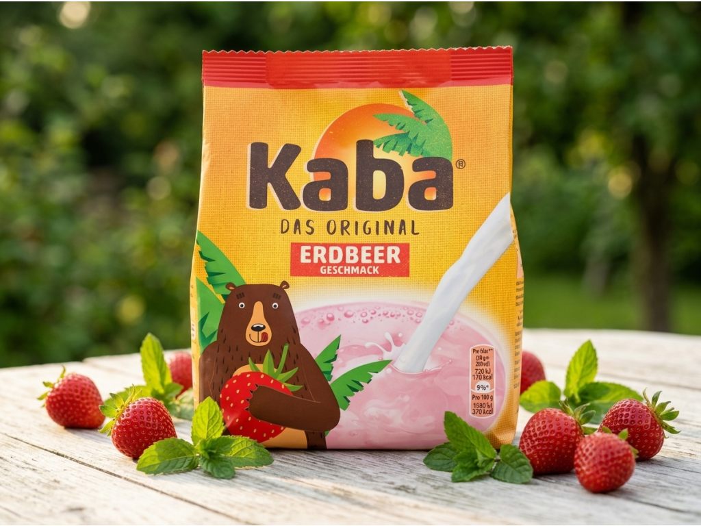 KABA nápoj s jahodovou příchutí 400g - v přírodním prostředí