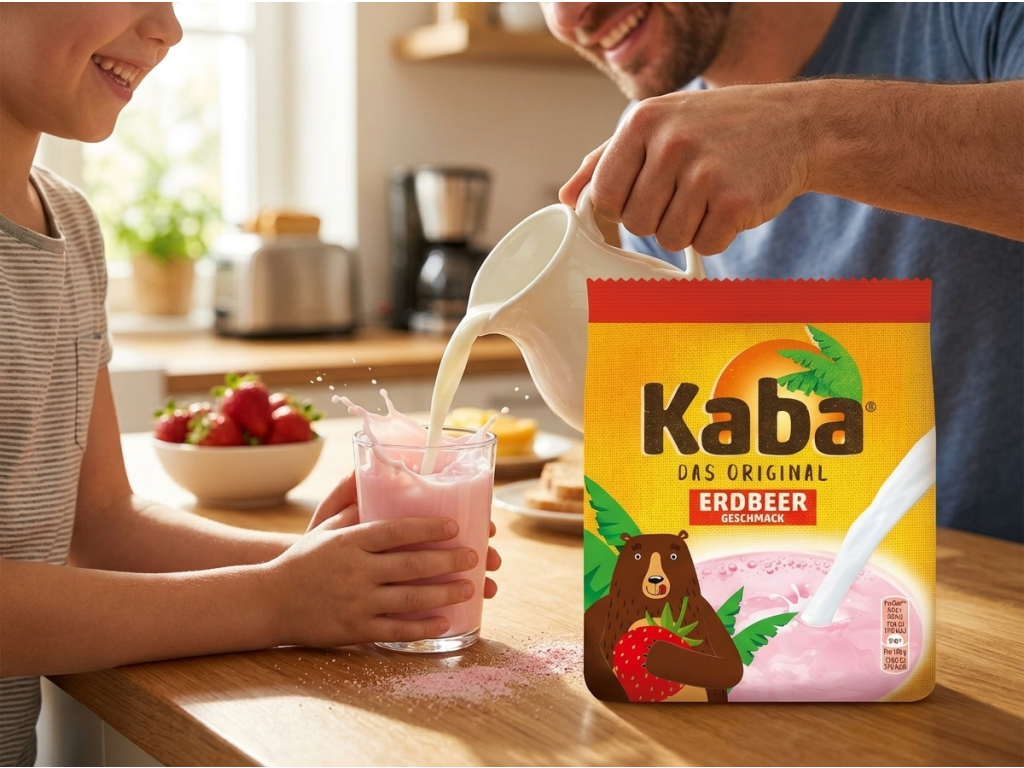 KABA nápoj s jahodovou příchutí 400g - příprava nápoje