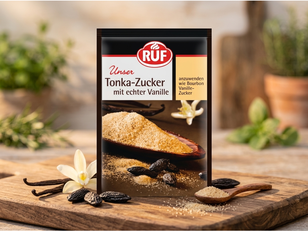 RUF Tonka cukr s vanilkou v přírodním aranžmá