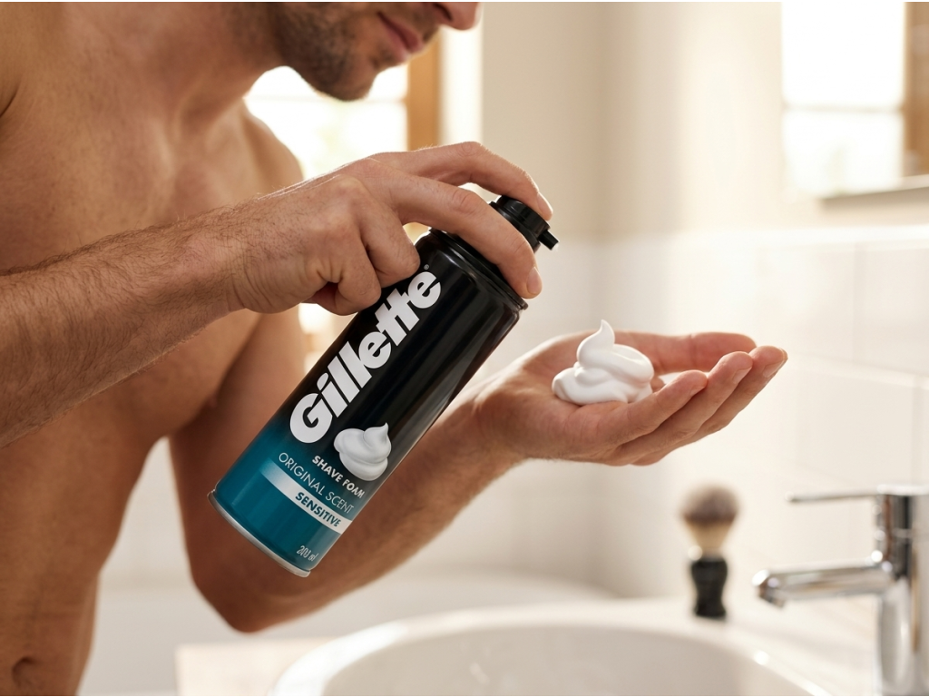 Gillette pěna na holení pro citlivou pokožku 200 ml
