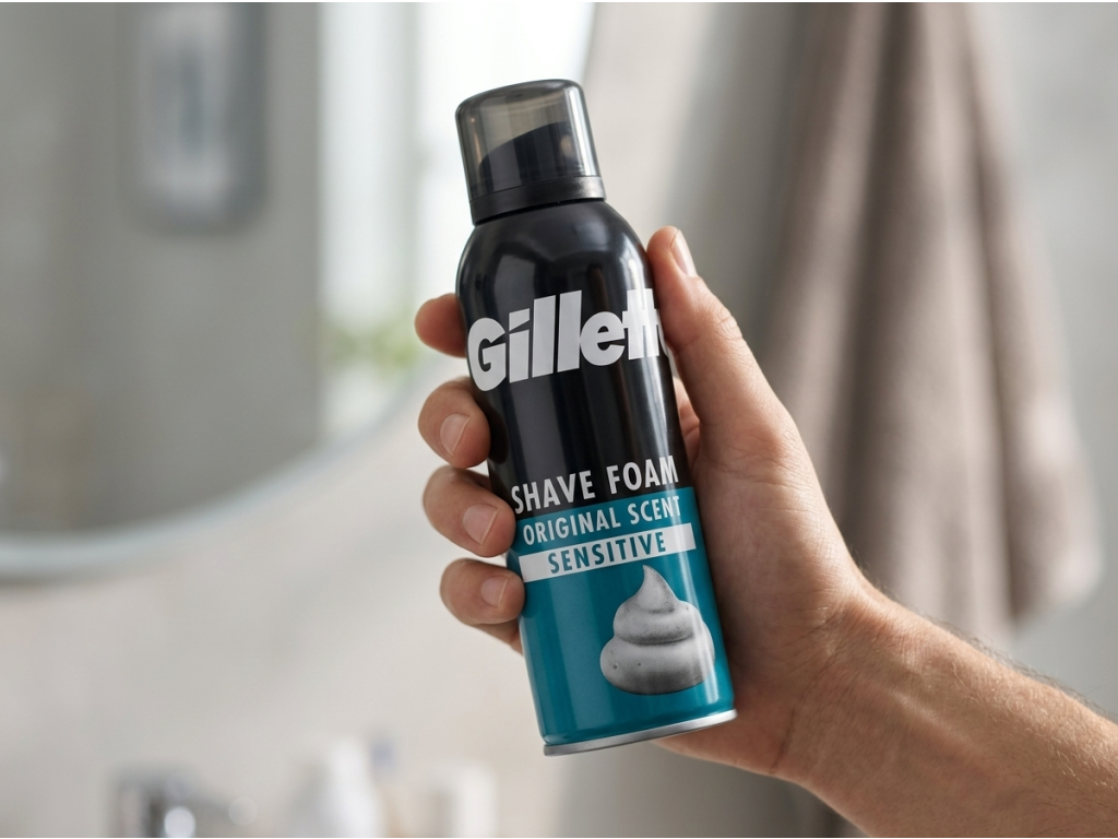 Gillette pěna na holení pro citlivou pokožku 200 ml
