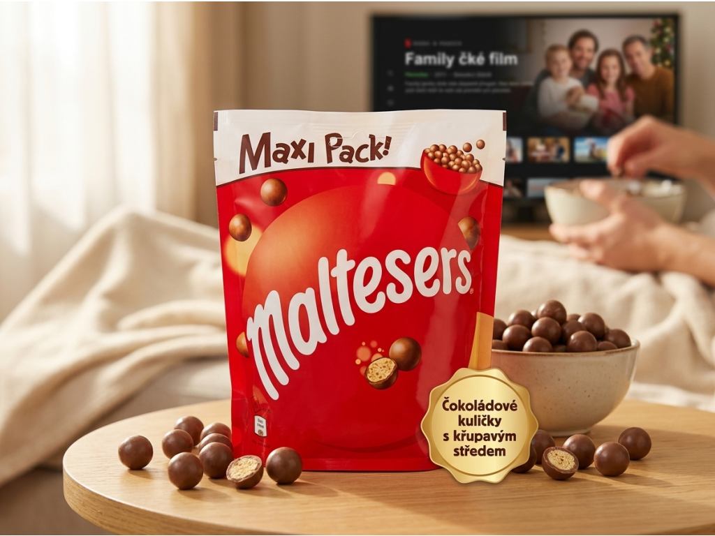 Maltesers čokoládové kuličky s křupavým středem