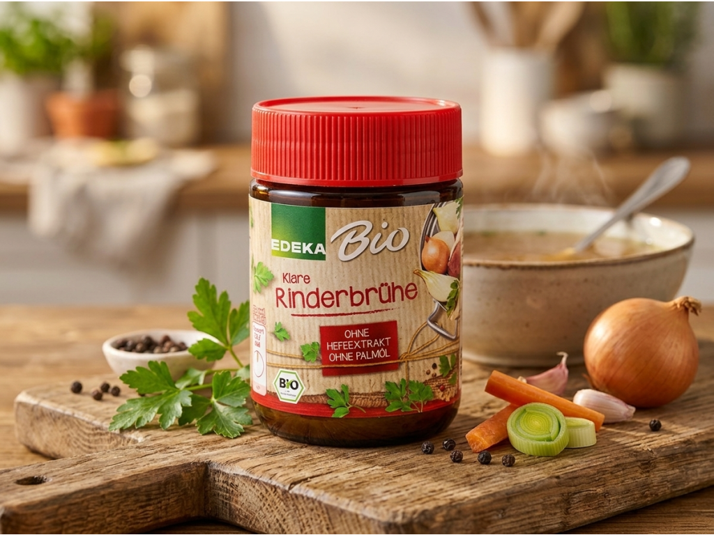 Edeka Bio hovězí vývar s čerstvou zeleninou