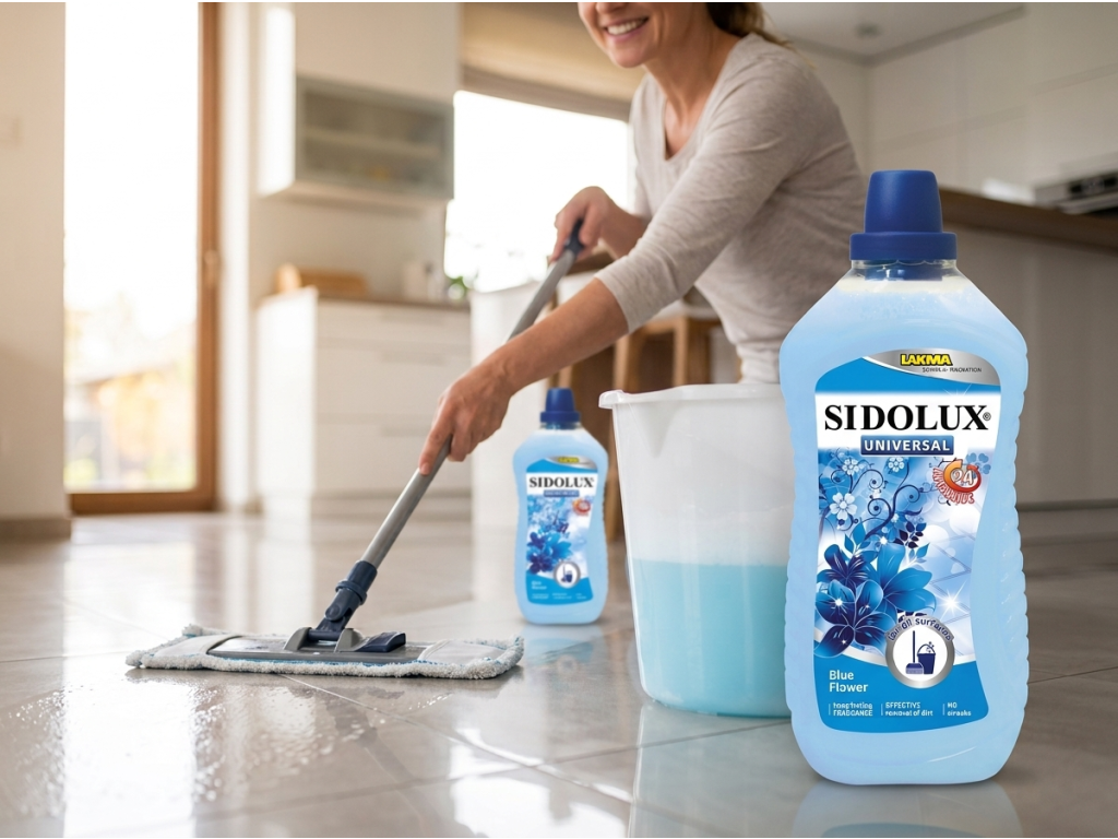 Sidolux univerzální čisticí prostředek Modré květiny 1 l - při používání