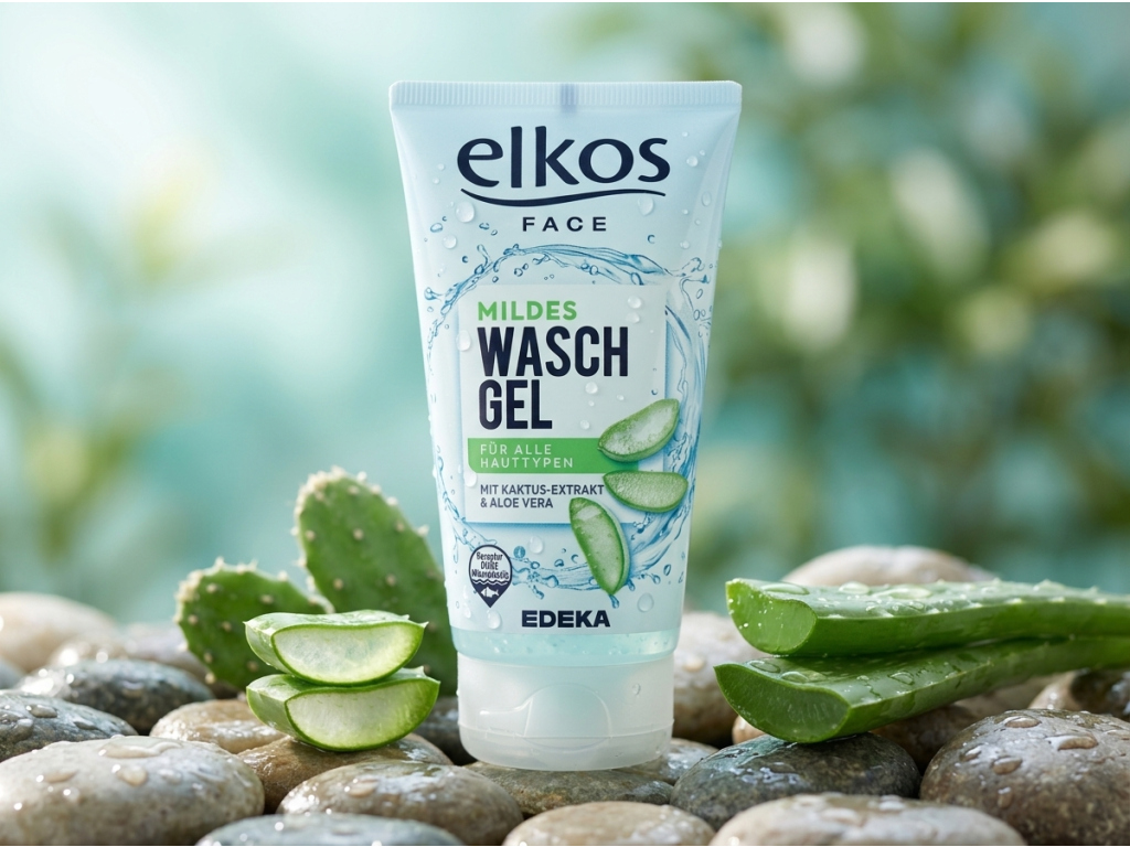Elkos Čistící gel s kaktusovým extraktem a aloe vera 150 ml - přírodní kontext
