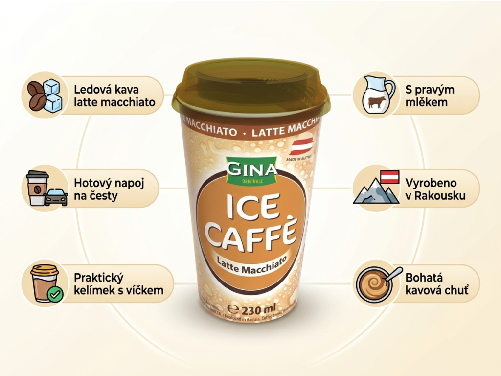 Gina Ledová káva Latte Macchiato - výhody a vlastnosti