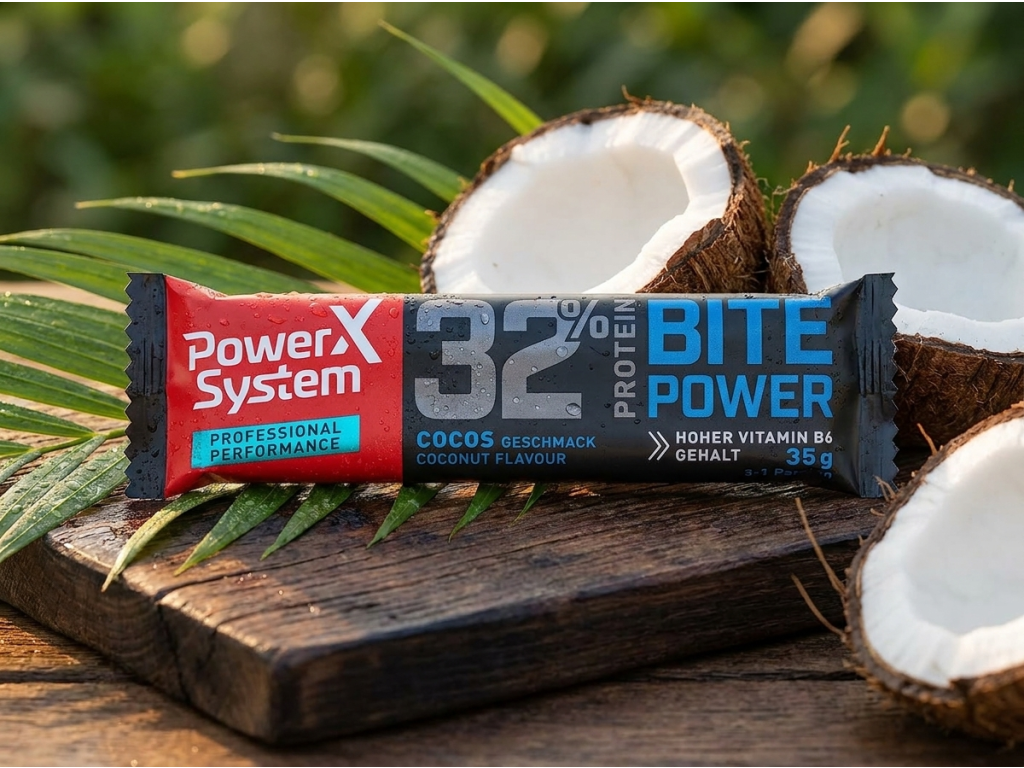 Power System proteinová tyčinka kokos v přírodním prostředí