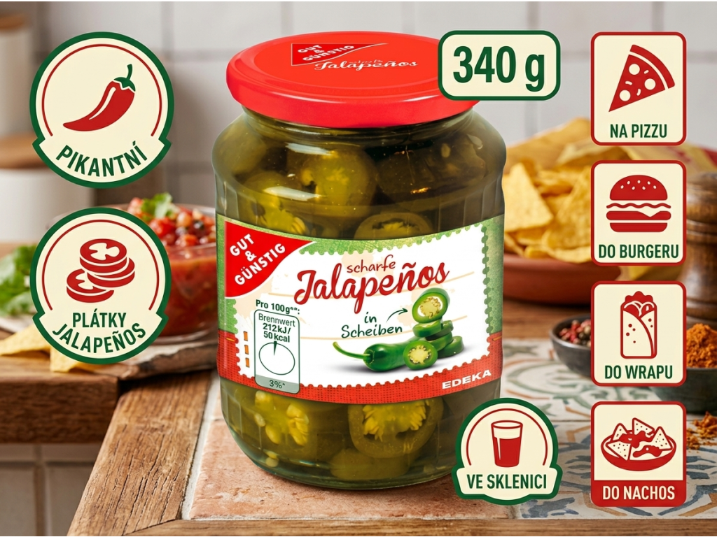 G&G jalapeños - přehled výhod