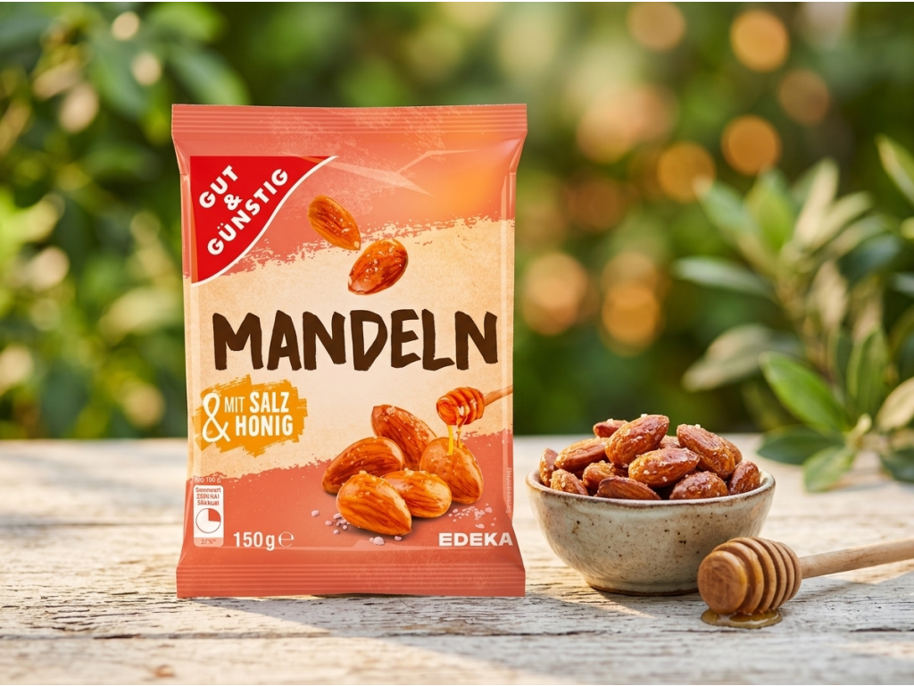 G&G Mandle se solí a medem v přírodním prostředí